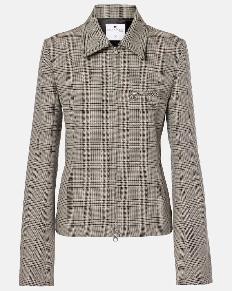 Courrèges Courrèges Jacke aus einem Wollgemisch Beige