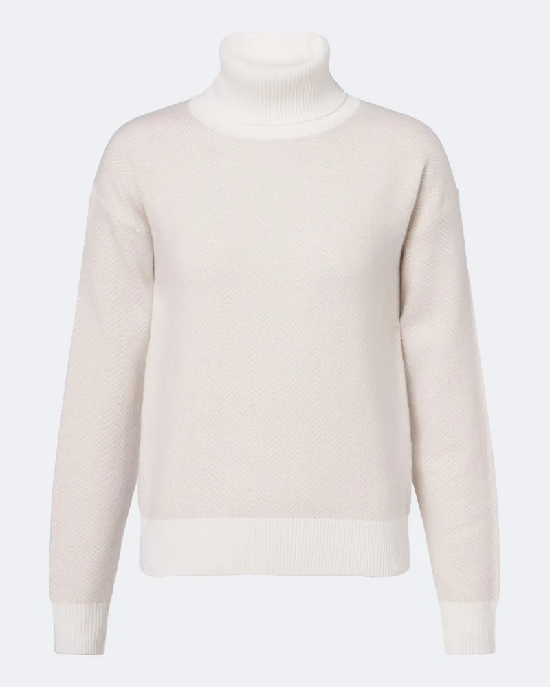 Eleventy Rollkragenpullover aus Cashmere Weiß