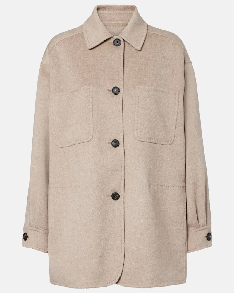 Max Mara Jacke Panno aus Kaschmir Beige