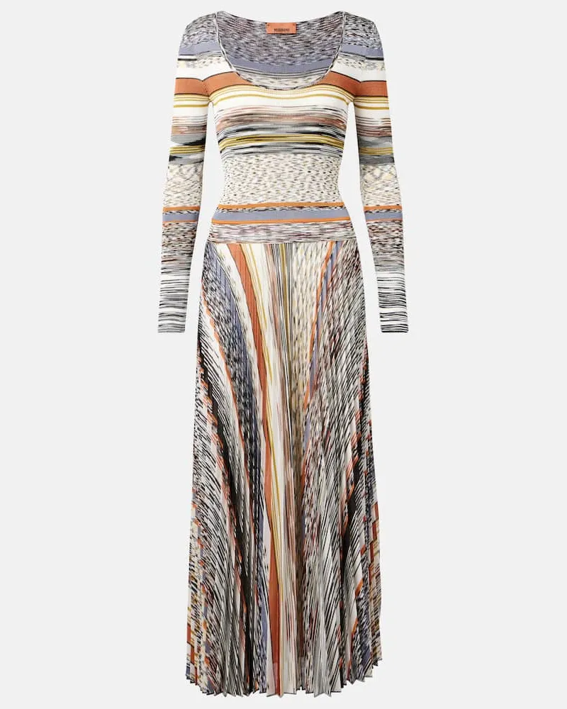 Missoni Maxikleid aus Häkelstrick Multicolor