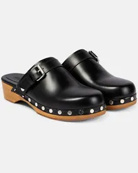 Isabel Marant Clogs Thalie aus Leder Schwarz