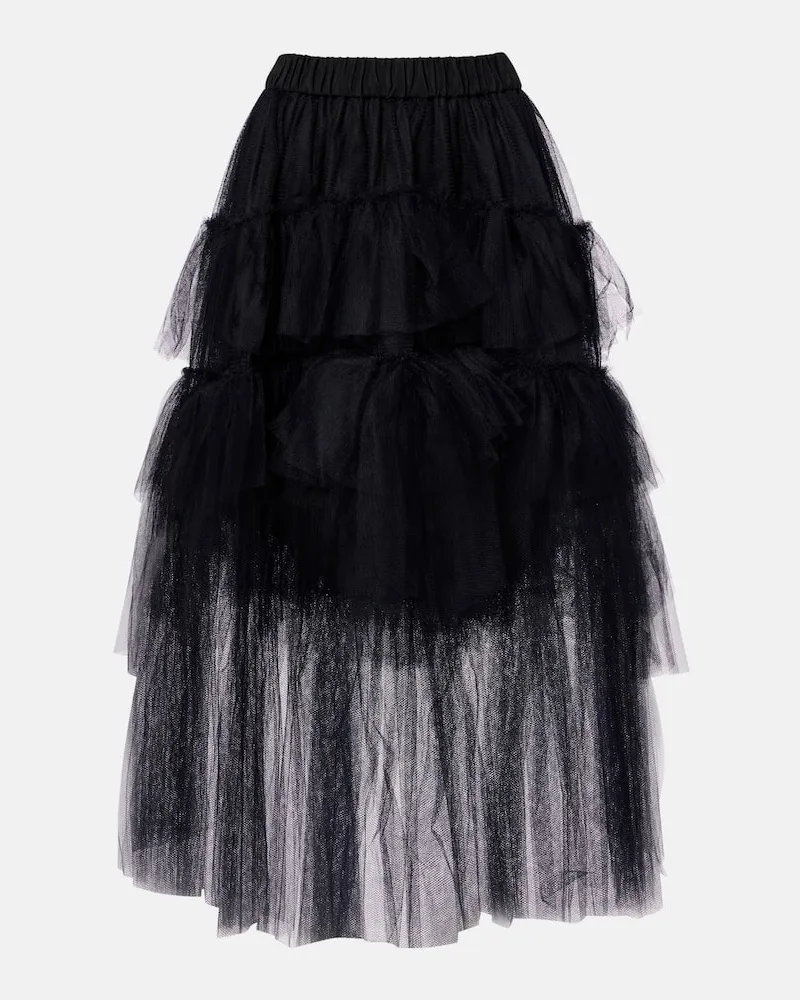 Simone Rocha Midirock aus Tüll Schwarz