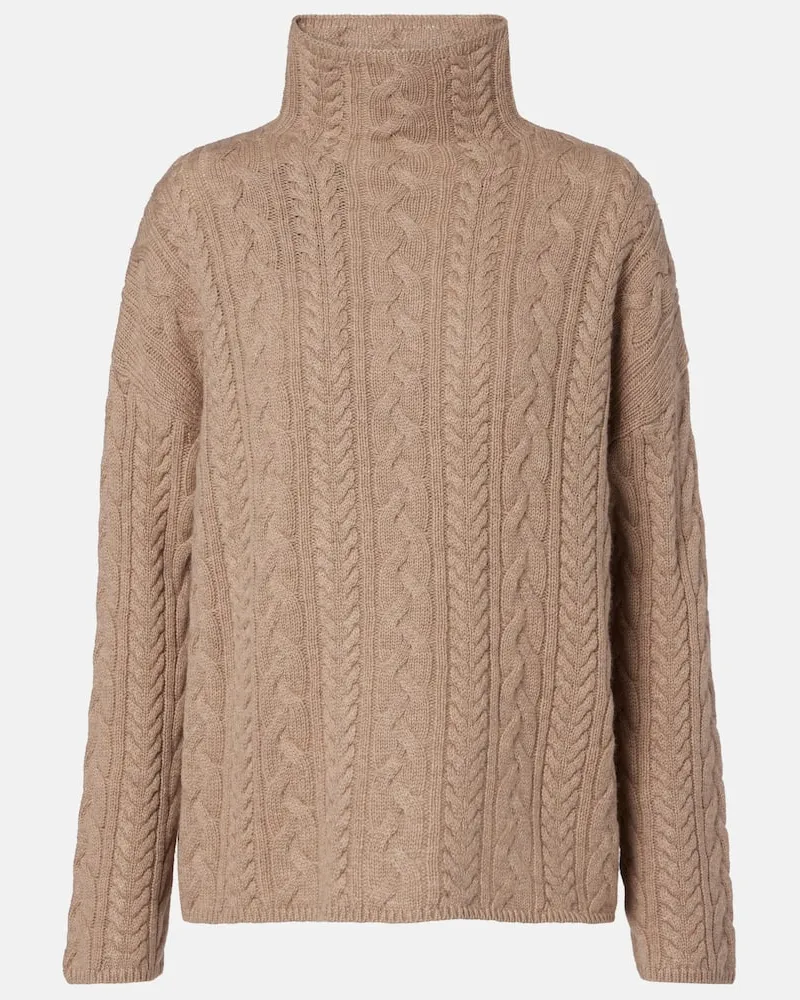Max Mara Pullover Genova aus Wolle und Kaschmir Beige