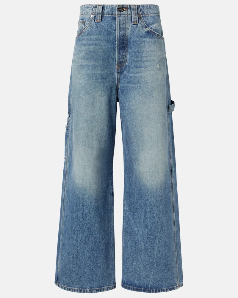KHAITE Wide-Leg Jeans Sowen Blau