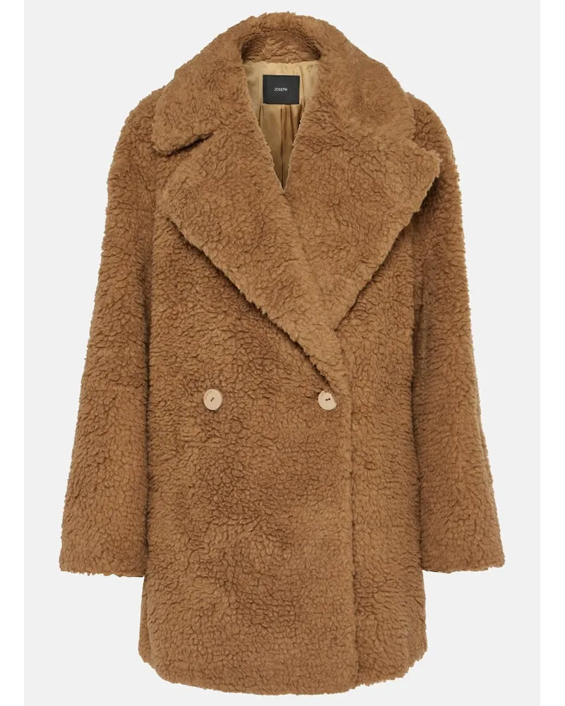 Joseph Mantel aus Seide und Kamelhaar Beige