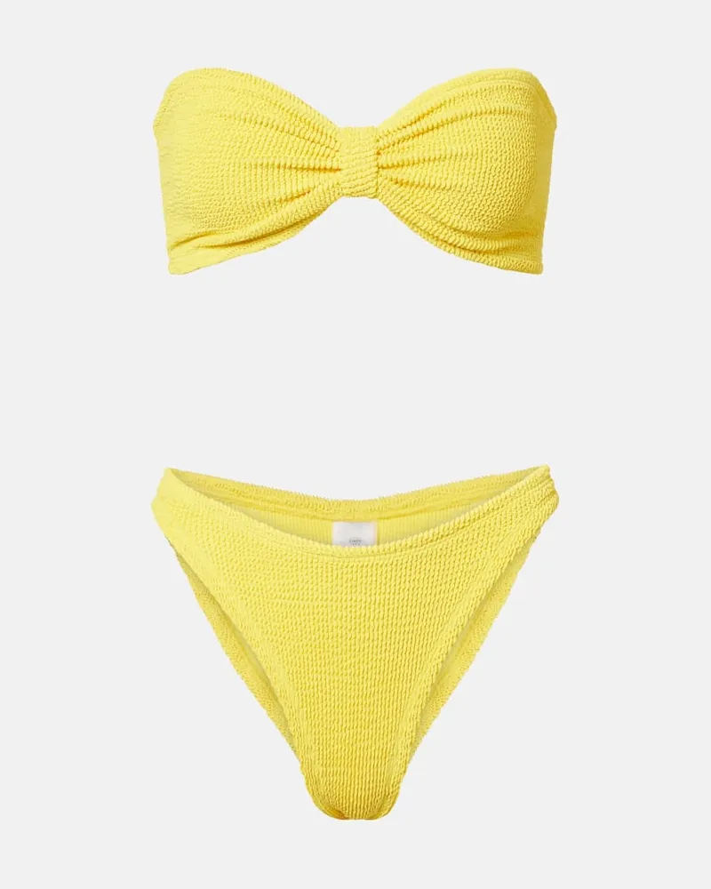 Hunza G Bandeau-Bikini Jean Gelb