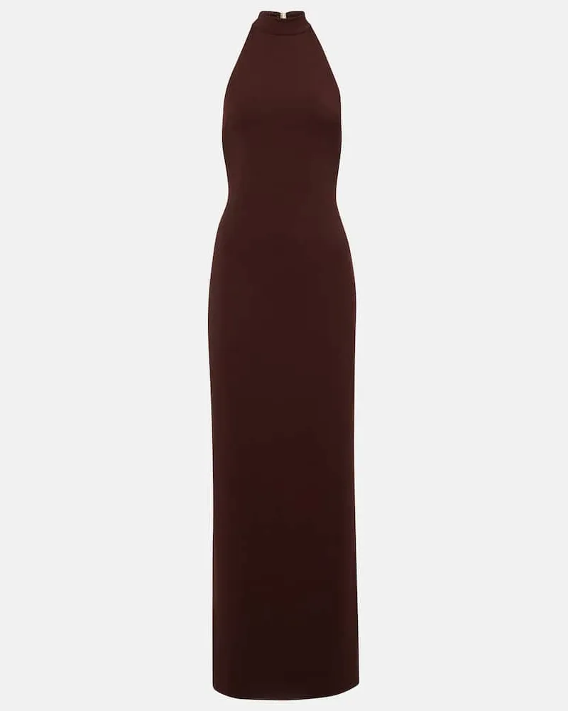 BANANHOT Maxikleid Carrie aus Jersey Braun