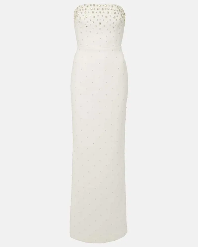 Rebecca Vallance Bridal Robe Theresa mit Zierperlen Weiß