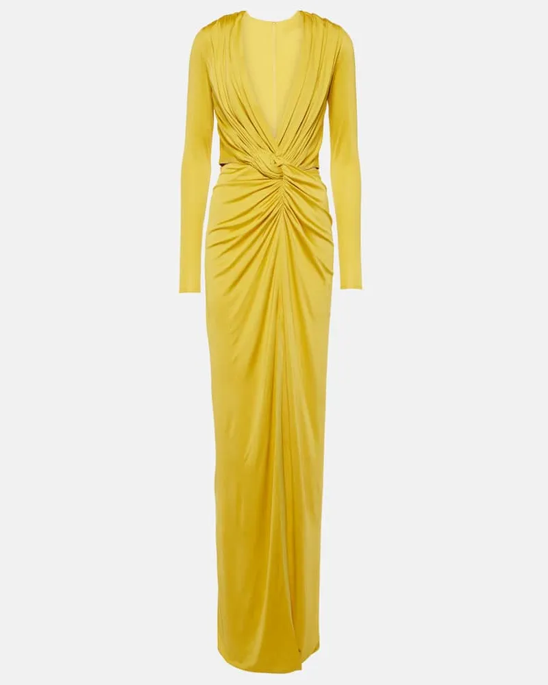 COSTARELLOS Robe Brienne aus Jersey Grã¼n