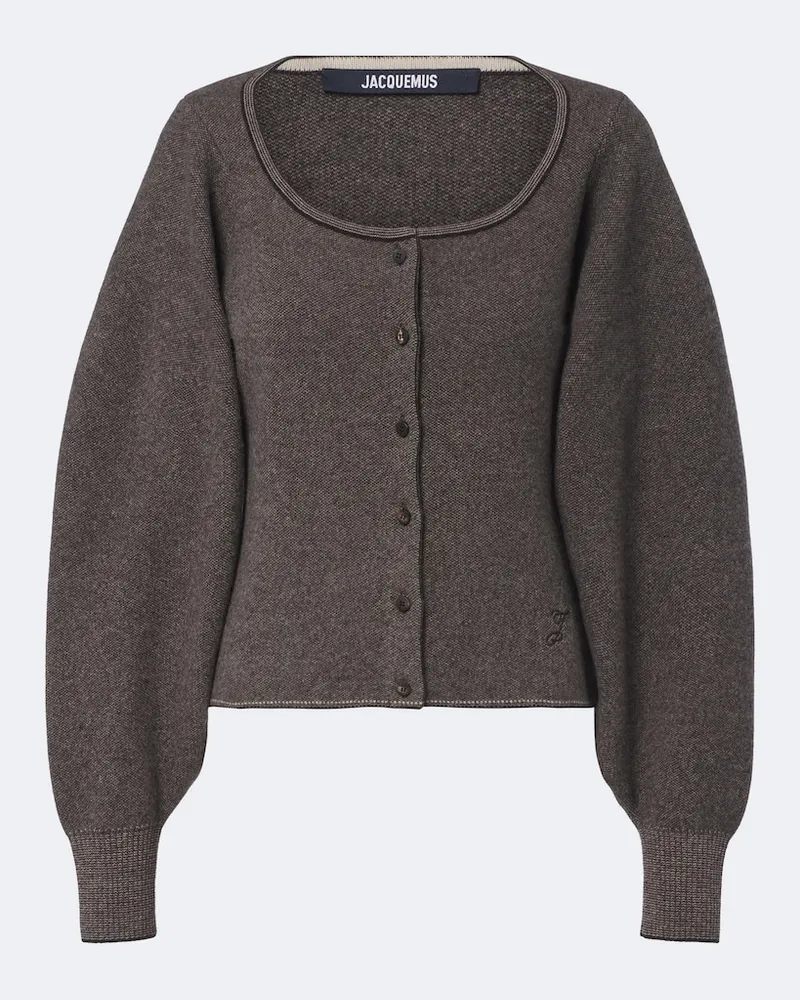Jacquemus Cardigan Tempo Grau