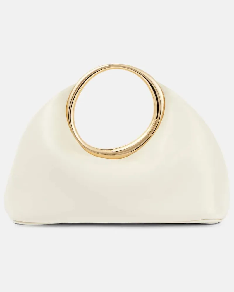 Jacquemus Tote Le Petit Calino aus Leder Weiß
