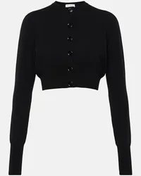 Alaïa Alaia Cropped-Cardigan aus einem Wollgemisch Schwarz