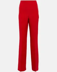 Roland Mouret Hose aus Wolle und Seide Rot