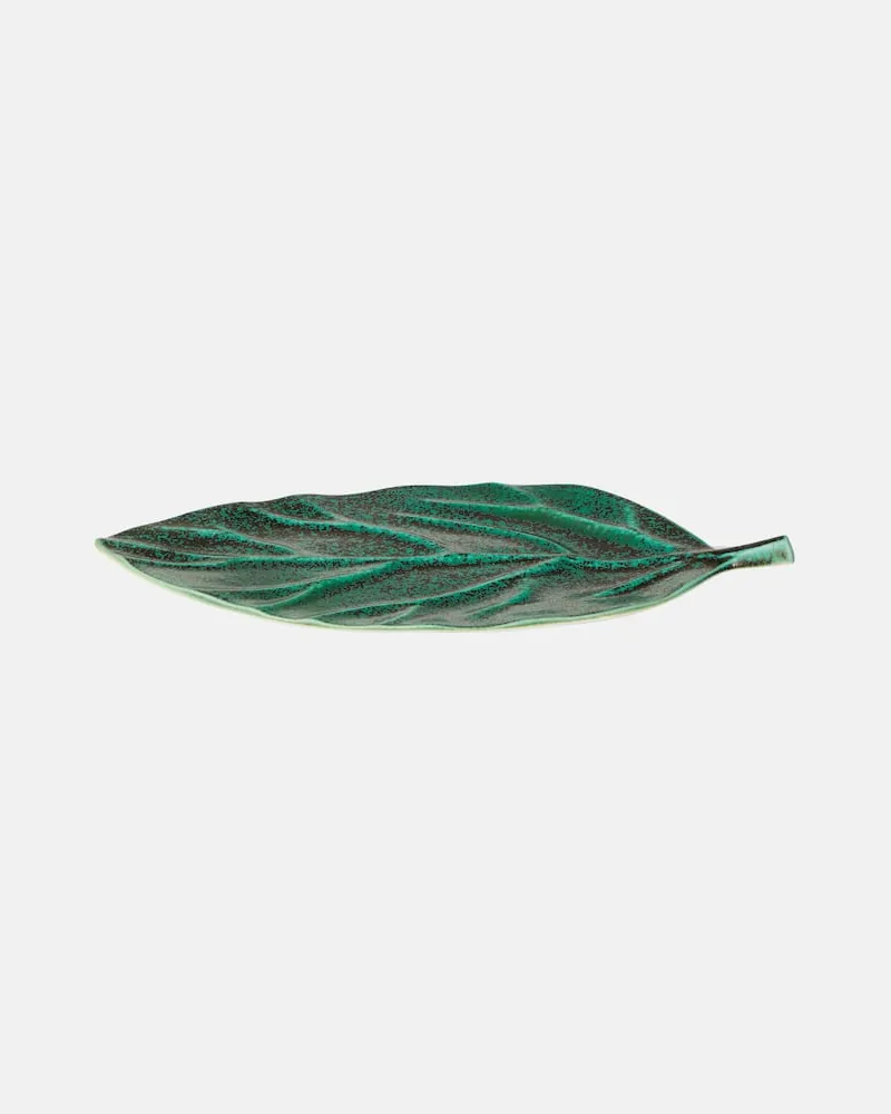 L’OBJET Servierplatte Cenote Leaf Grün