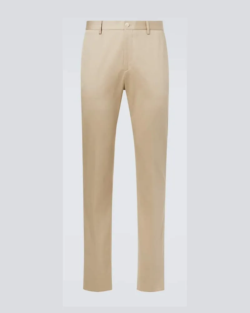 Etro Schmale Hose aus Baumwolle Beige