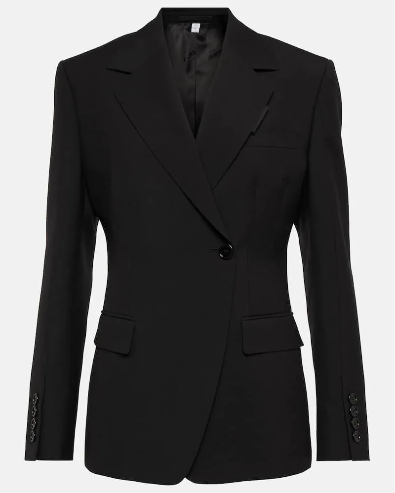 Burberry Blazer aus Wolle Schwarz