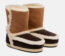Ankle Boots EVAX aus Veloursleder mit Shearling