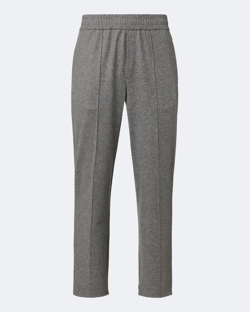 Moncler Gerade Hose aus Flanell Grau