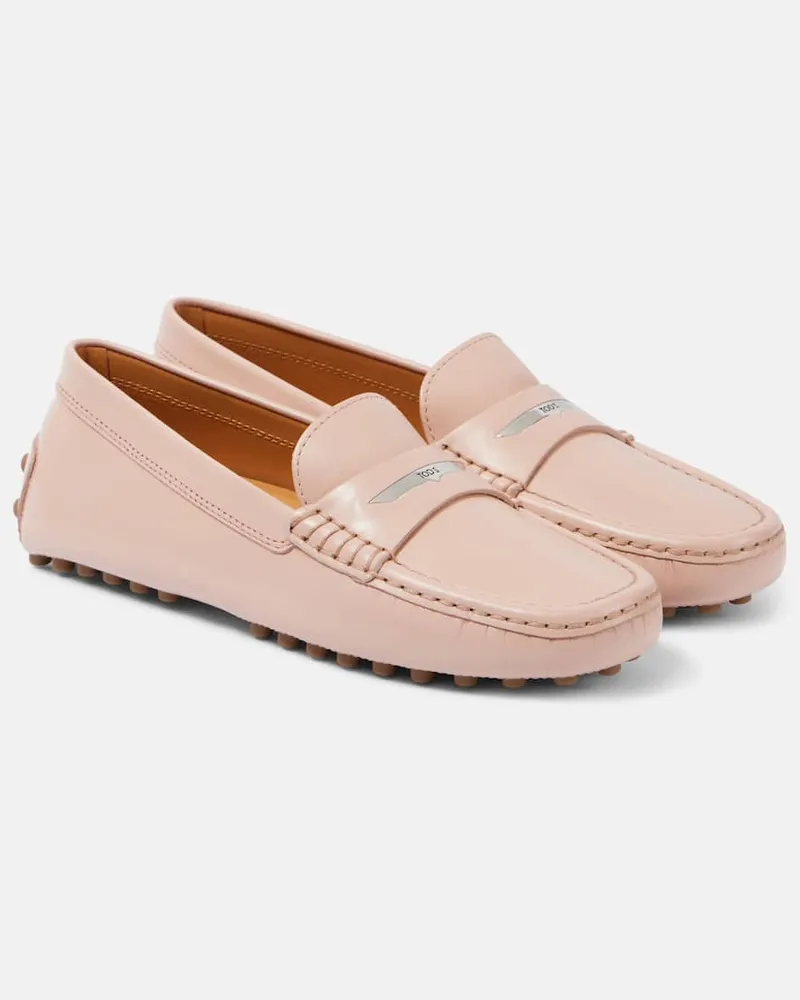 TOD'S Mokassins Gommino aus Leder Pink