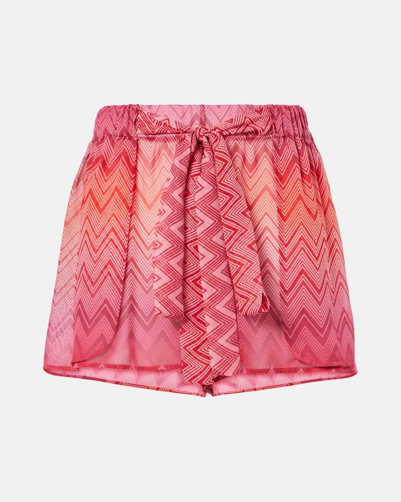 Missoni Shorts aus Seide Rot