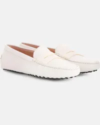 TOD'S Mokassins Gommino aus Leder Weiss