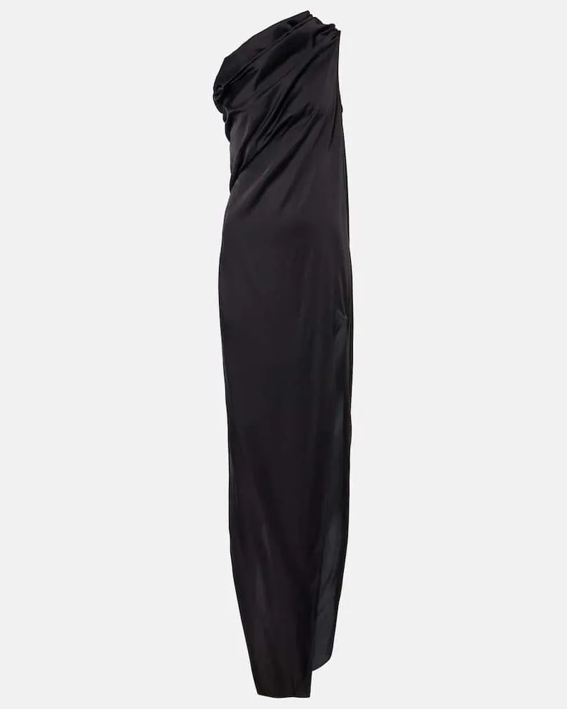 Rick Owens One-Shoulder-Maxikleid Athena Schwarz