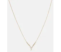 Halskette Zen Small aus 14kt Gelbgold mit Diamanten
