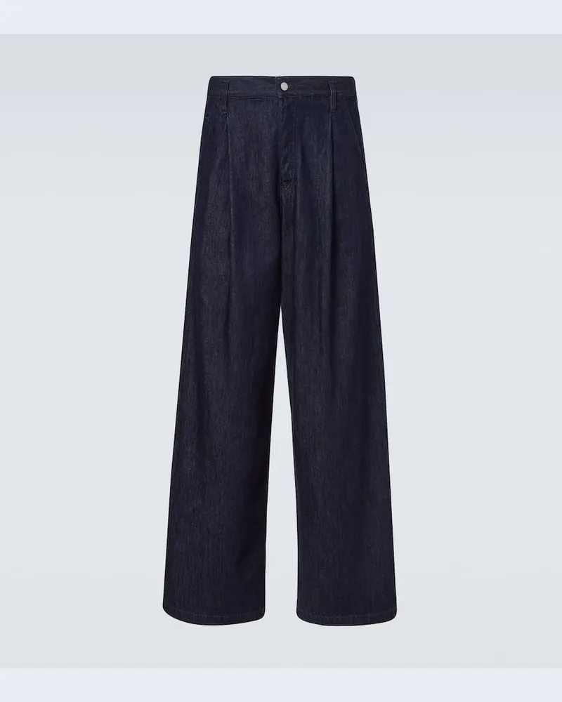 Dries van Noten High-Rise Wide-Leg Jeans Penning Blau