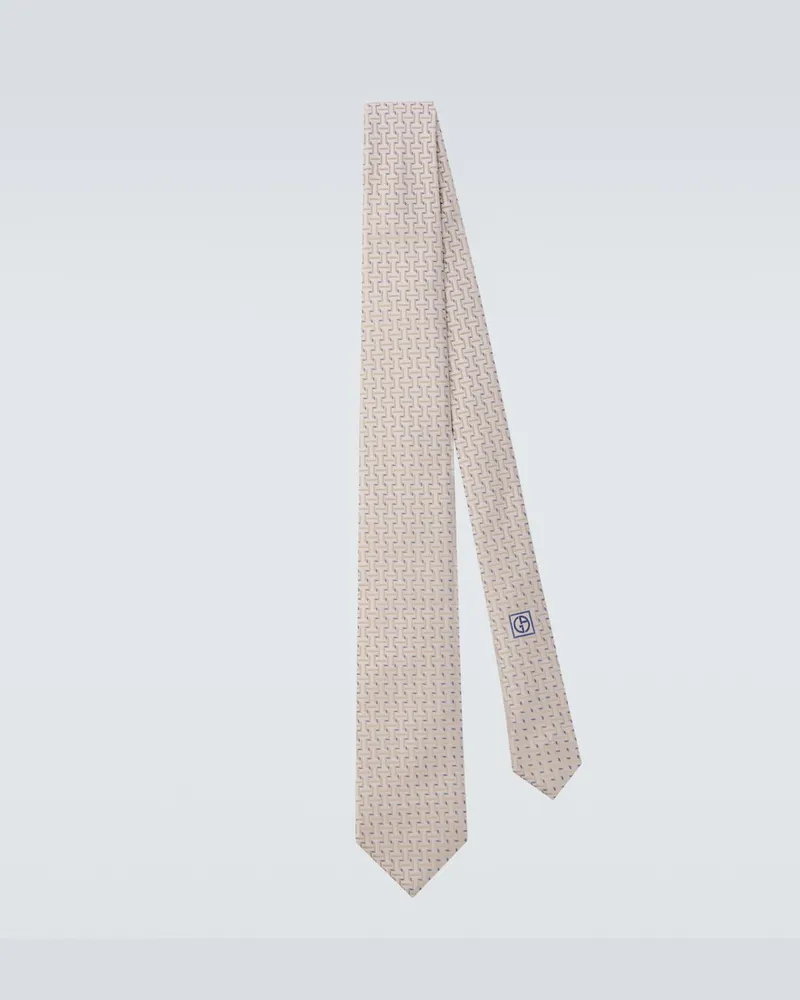 Giorgio Armani Archivio Krawatte aus Seiden-Jacquard Grün