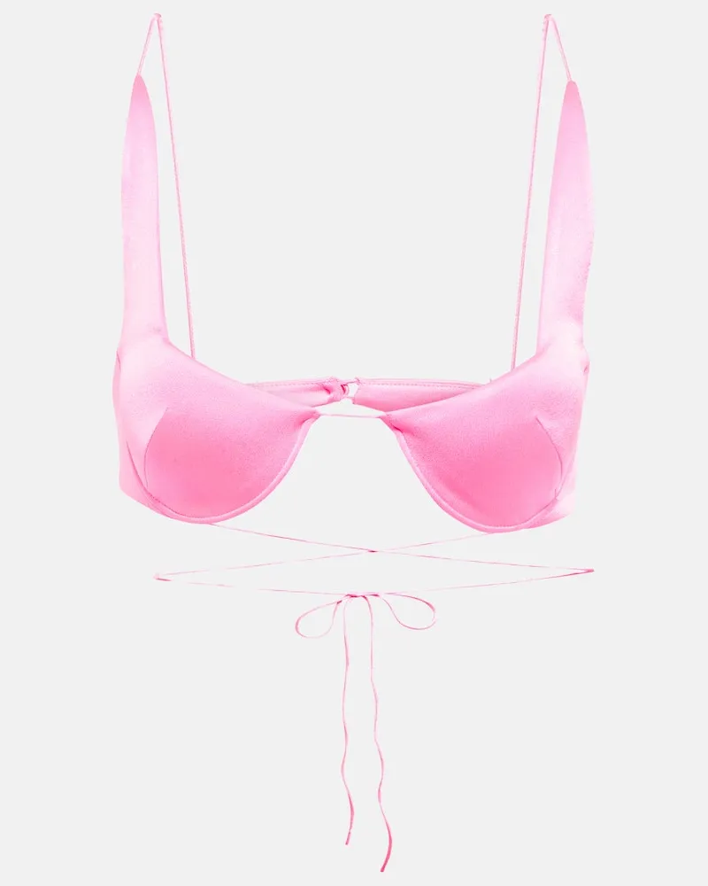 Alex Perry Bralette Pierce aus Crêpe Pink