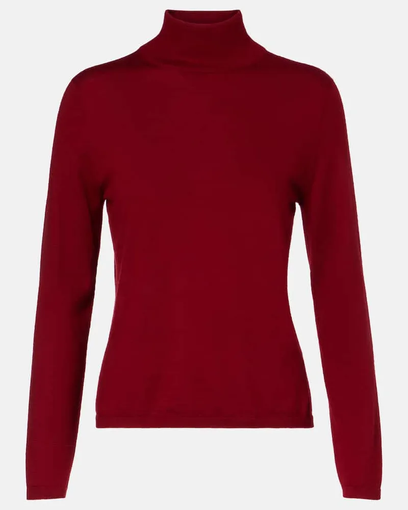 Max Mara Rollkragenpullover Meana aus Kaschmir Rot