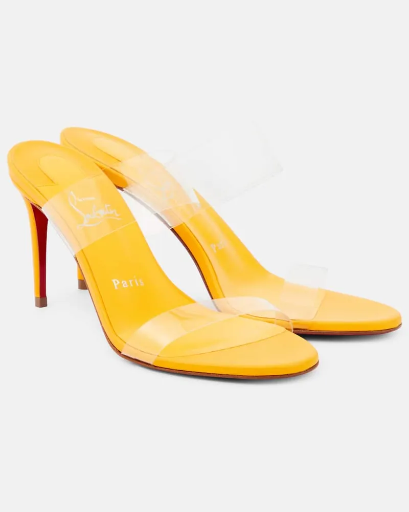 Christian Louboutin Pantoletten Just Nothing 85 Transparent