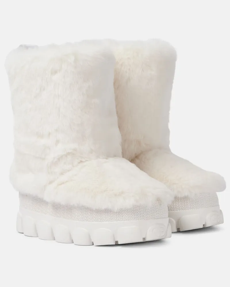 GOLDBERGH Schneestiefel Fun aus Faux Fur Weiã
