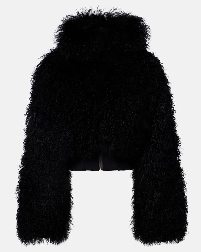 CORDOVA Jacke Nozawa aus Shearling Schwarz