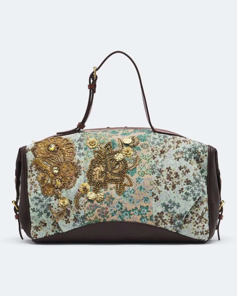 Dries van Noten Verzierte Bowling Bag Medium Multicolor