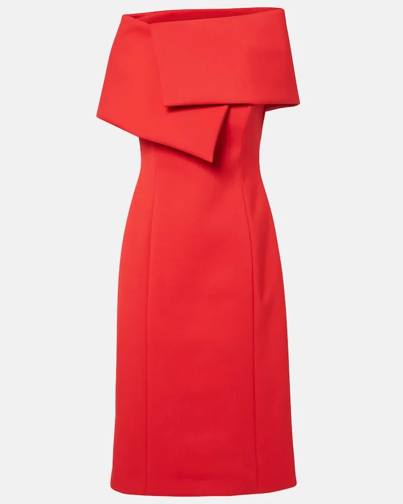 Oscar de la Renta Cocktailkleid Rot
