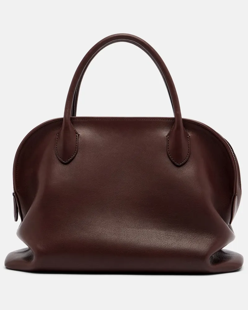 The Row Henkeltasche Agnes 12 aus Leder Burgunderrot