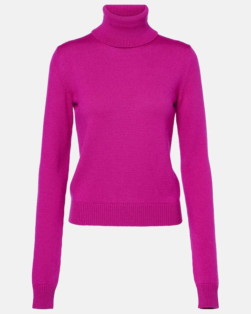 Dolce & Gabbana Rollkragenpullover aus Wolle Lila