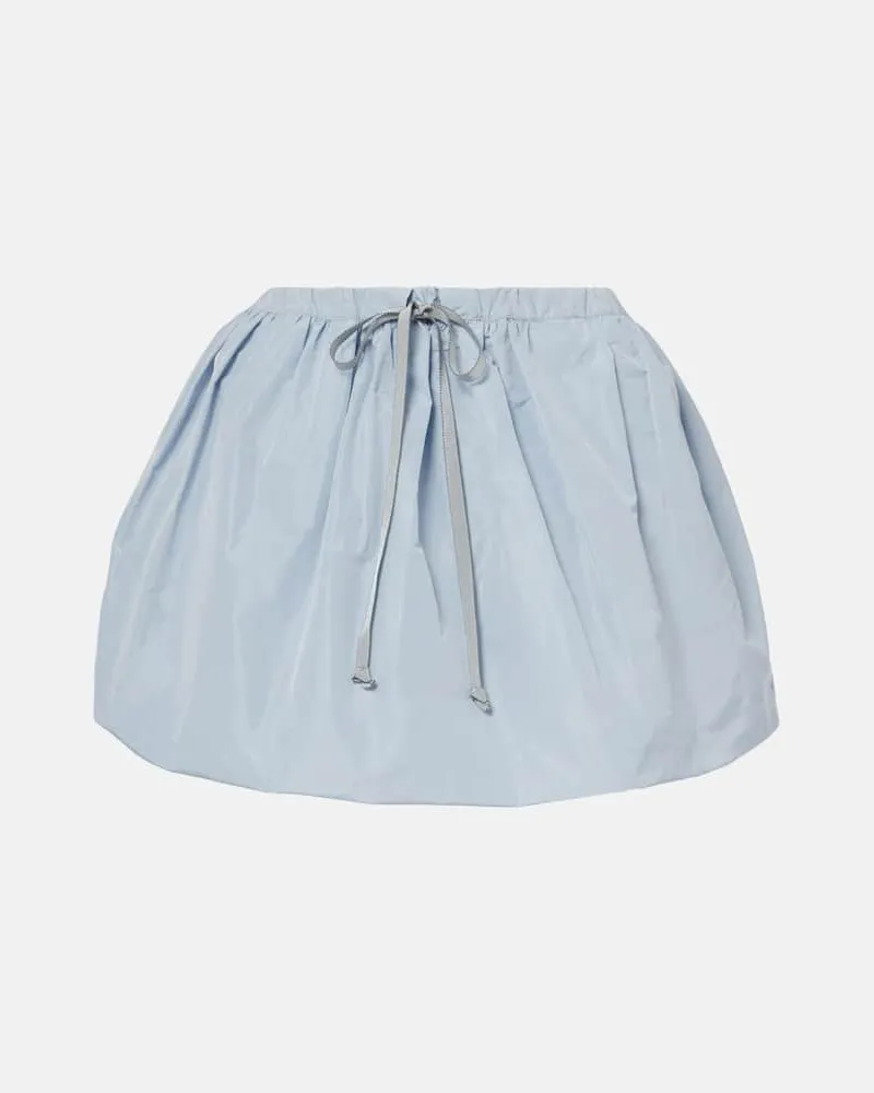 Patou Minirock aus Faille Blau