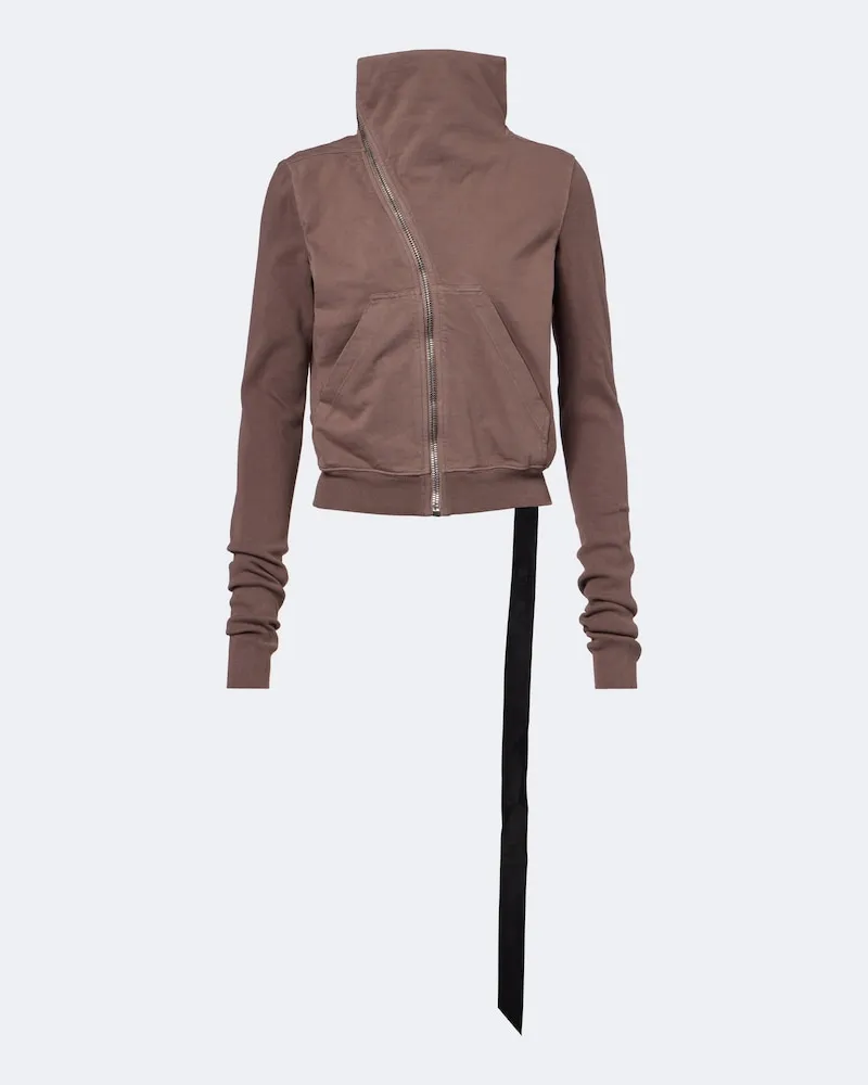 Rick Owens Sweatshirt Mountain aus Baumwoll-Jersey Braun