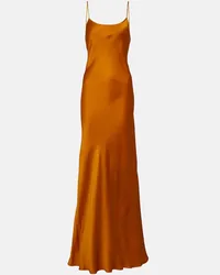 Victoria Beckham Robe aus Satin Orange