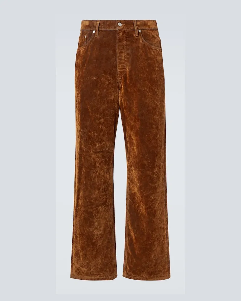 Dries van Noten Wide-Leg Jeans Pine Orange