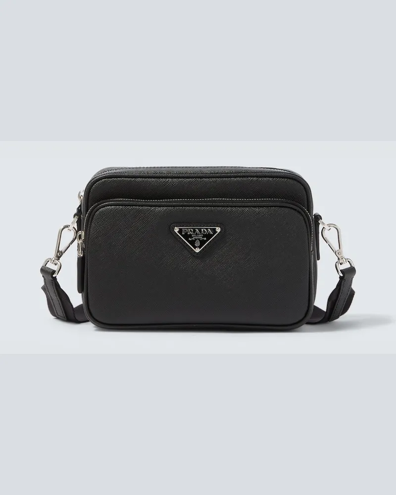 Prada Messenger Bag aus Saffiano-Leder Schwarz