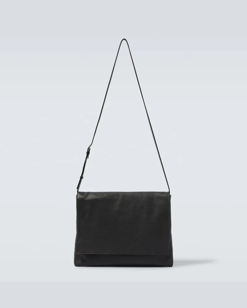 The Row Crossbody Bag Nan aus Leder Schwarz