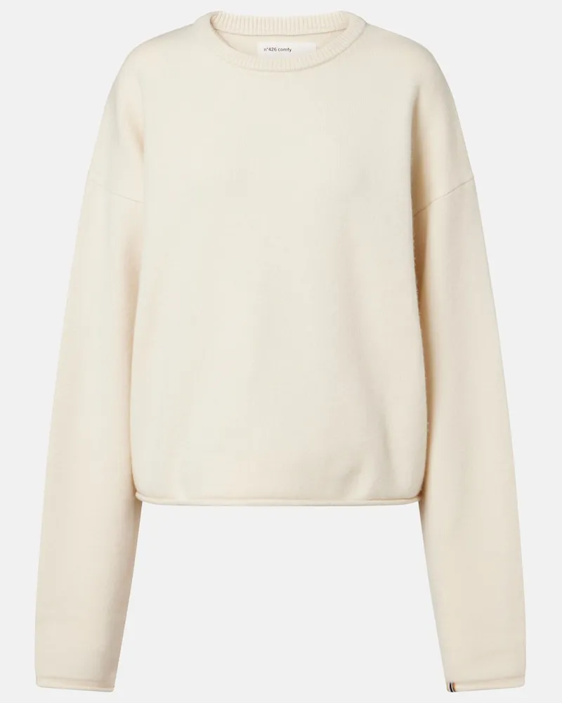 extreme cashmere Pullover N°426 Comfy aus einem Kaschmirgemisch Weiß