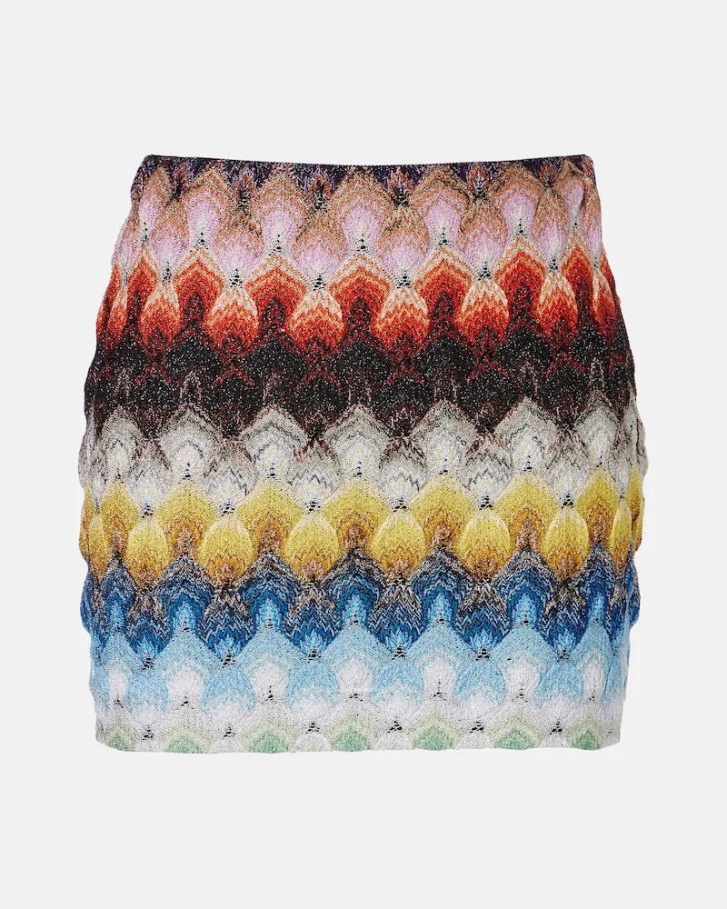 Missoni Minirock aus Häkelstrick Multicolor