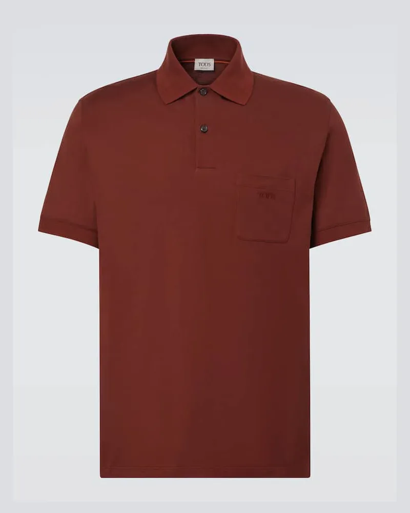 TOD'S Polohemd aus Baumwolle Rot