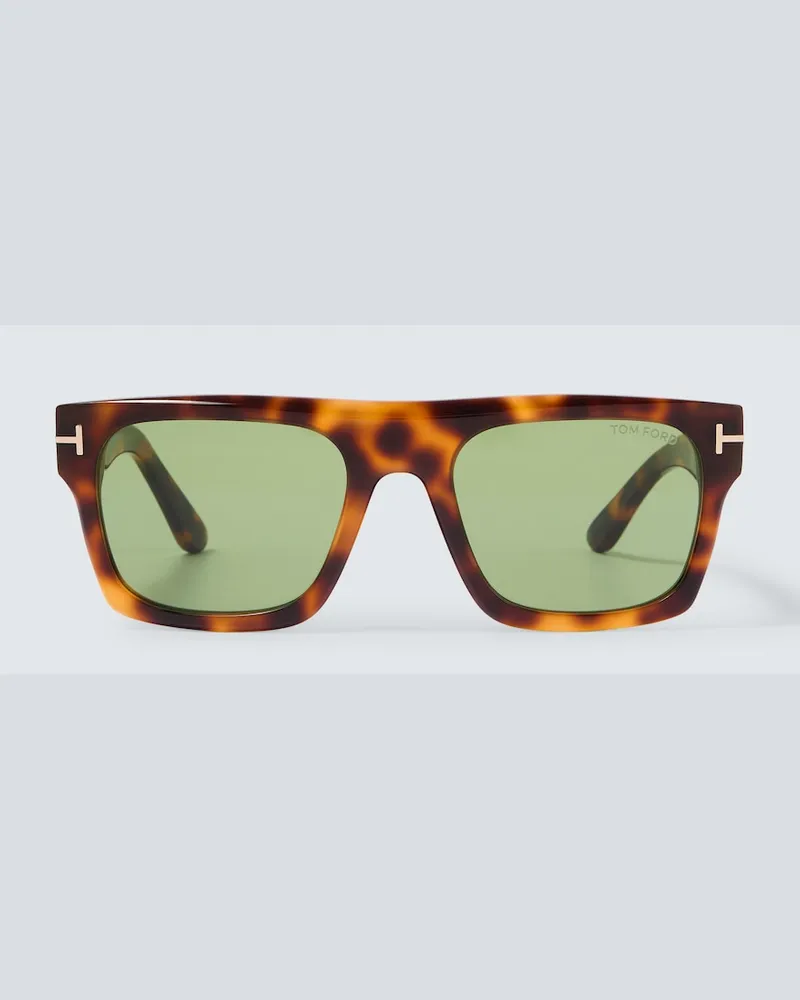 Tom Ford Eckige Sonnenbrille Cyrus Braun