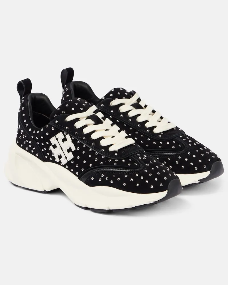 Tory Burch Sneakers Good Luck aus Leder Schwarz