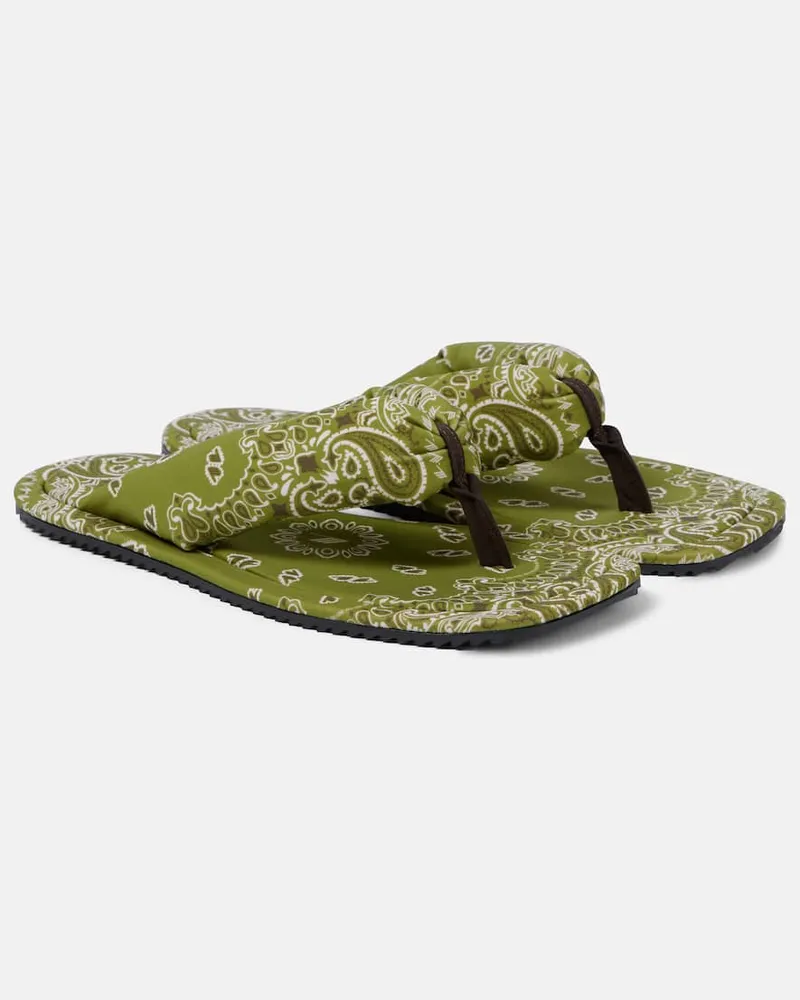 ATTICO Bedruckte Sandalen Indie Grã¼n